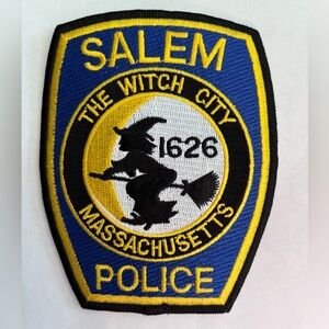 Salem Police Patch with Witch Design